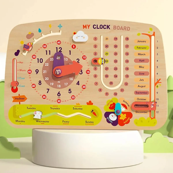 Busyboard  8 în 1 „calendar cu ceas” 7