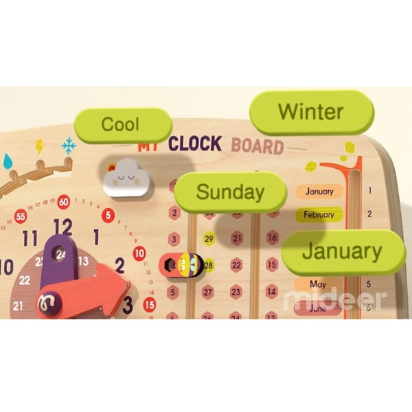 Busyboard  8 în 1 „calendar cu ceas” 6