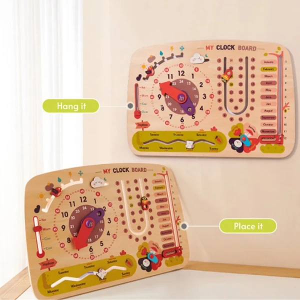 Busyboard  8 în 1 „calendar cu ceas” 5