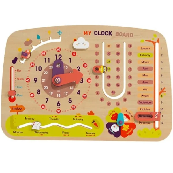 Busyboard  8 în 1 „calendar cu ceas” 2