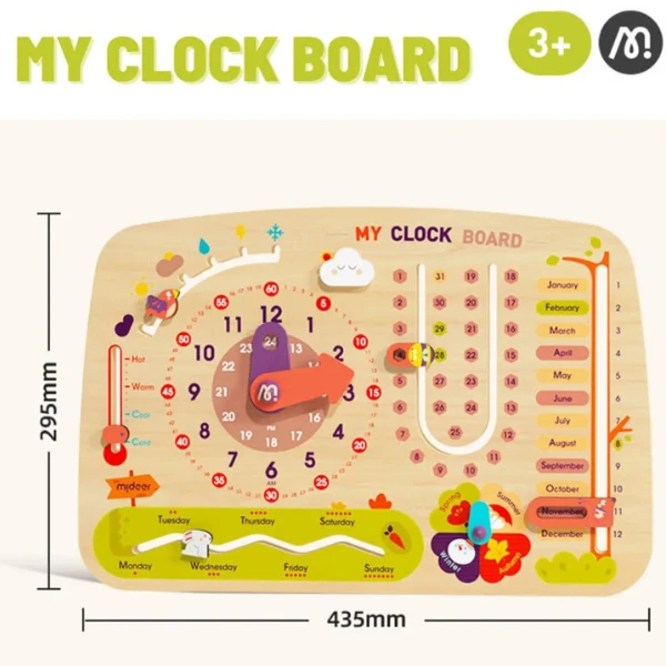 Busyboard  8 în 1 „calendar cu ceas” 8