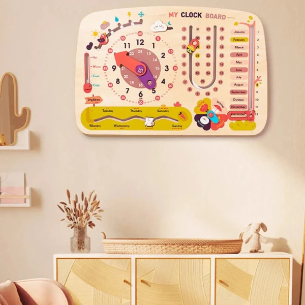 Busyboard  8 în 1 „calendar cu ceas” 9