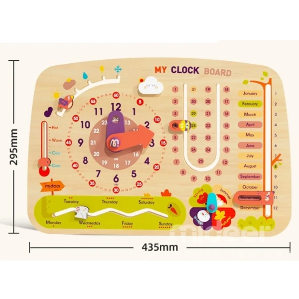 Busyboard  8 în 1 „calendar cu ceas” 4