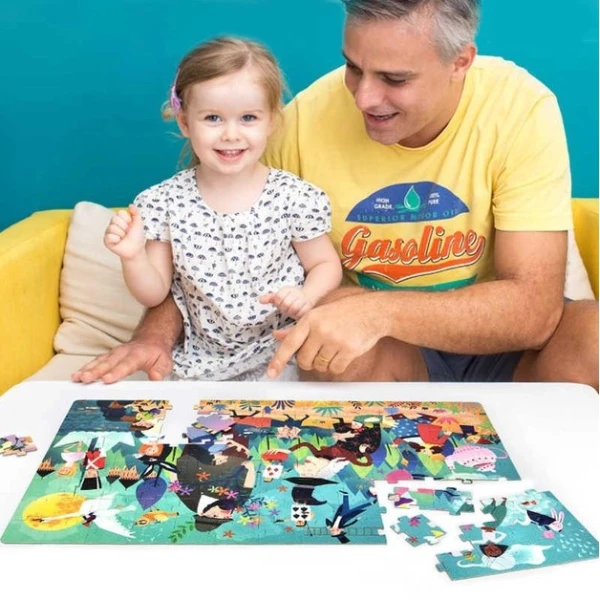 Puzzle în valiză "parada basmelor", 104 elem. 4