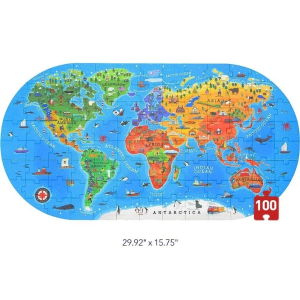 Пазл в чемодане “наш мир”, 100 елем. 2