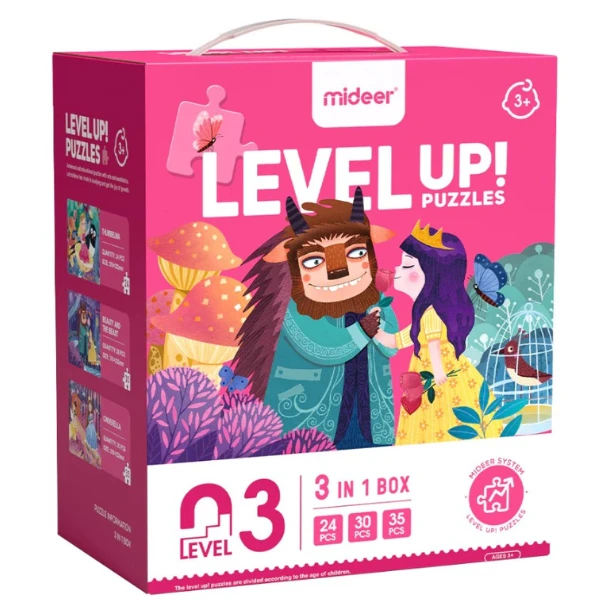 Seria de puzzle-uri „aventurile prințeselor”, 3 în 1, nivelul 3 3