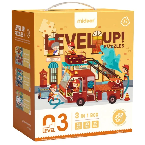 Seria de puzzle-uri „salvatorii orașului”, 3 în 1, nivelul 3 3