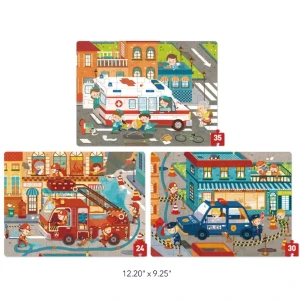 Seria de puzzle-uri „salvatorii orașului”, 3 în 1, nivelul 3 Thumbnail 2