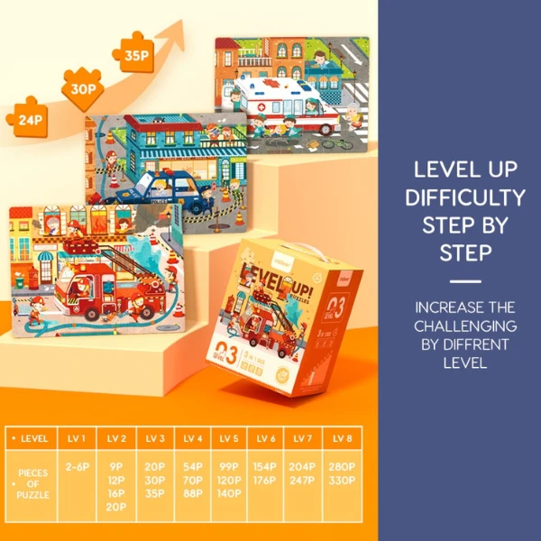 Seria de puzzle-uri „mama și copilul”, 4 în 1, nivelul 2 10