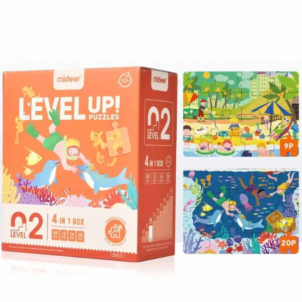 Seria de puzzle-uri „scene din viață”, 4 în 1, nivelul 2 5