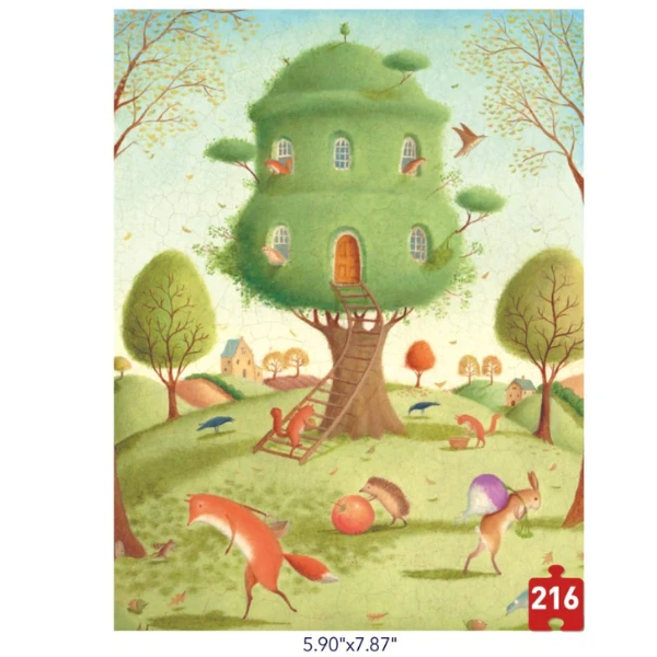 Puzzle „vecini ocupați”, serie de buzunar, 216 elem. 2