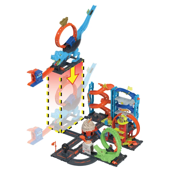 Hot wheels игровой набор "т-рекс - разрушитель городов" 2