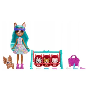 Enchantimals colecția prietenii bebeluși "corgi krizia și shuo" Thumbnail 2
