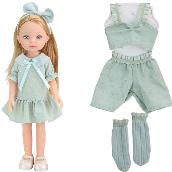 Păpușa "mica milly", în rochie azurie, 33 cm 2
