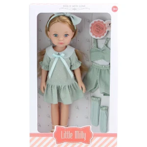 Păpușa "mica milly", în rochie azurie, 33 cm Thumbnail 4