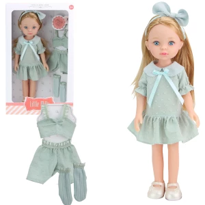 Păpușa &quot;Mica Milly&quot;, în rochie azurie, 33 cm