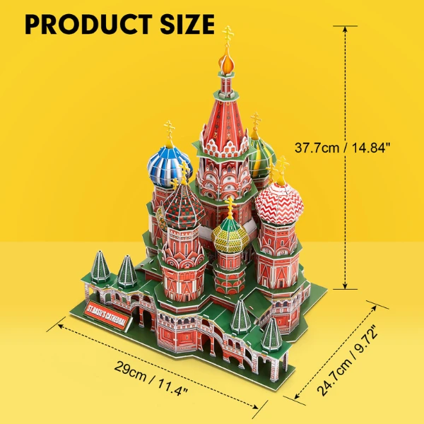 3d puzzle „catedrala sf. vasile”, 224 elemente 13