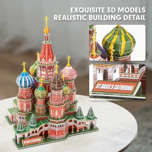 3d puzzle „catedrala sf. vasile”, 224 elemente Thumbnail 7