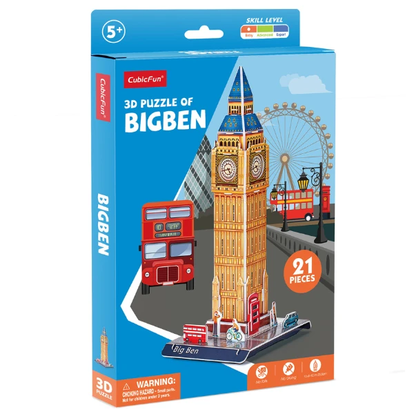 3d puzzle “big ben”, 21 elemente 4