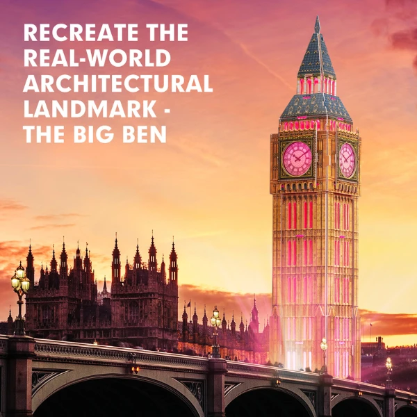 3d puzzle “big ben” cu iluminare led, 32 elemente 7