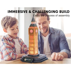 3d puzzle “big ben” cu iluminare led, 32 elemente Thumbnail 5