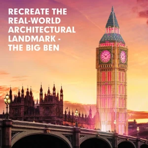 3d puzzle “big ben” cu iluminare led, 32 elemente Thumbnail 7