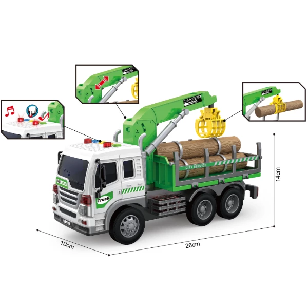 1:16 грузовик с дровами, инерционный (свет / звук) 4