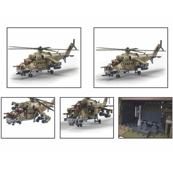 Конструктор “боевой самолет mi-24s”, масштаб 1:35, 893 элем. 6
