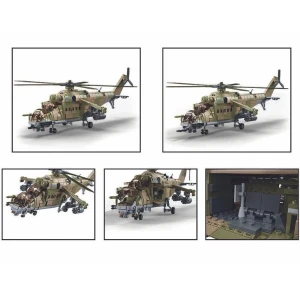 Конструктор “боевой самолет mi-24s”, масштаб 1:35, 893 элем. Thumbnail 6