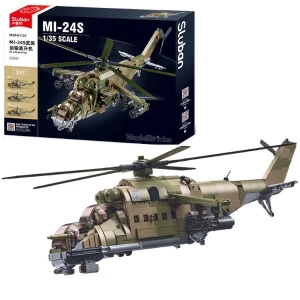 Конструктор “Боевой самолет MI-24S”, масштаб 1:35, 893 элем.