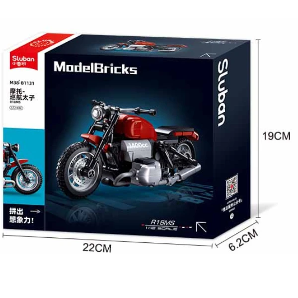 Set de construcție „motocicleta r18ms”, scara 1:12, 222 elem. 6