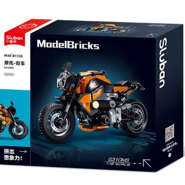 Set de construcție „motocicleta g310ms”, scara 1:12, 196 elem. 7