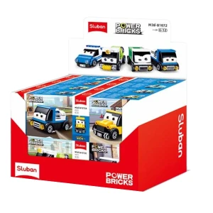 Set de construcție ”mașini de prim ajutor", cu inerție 8 modele