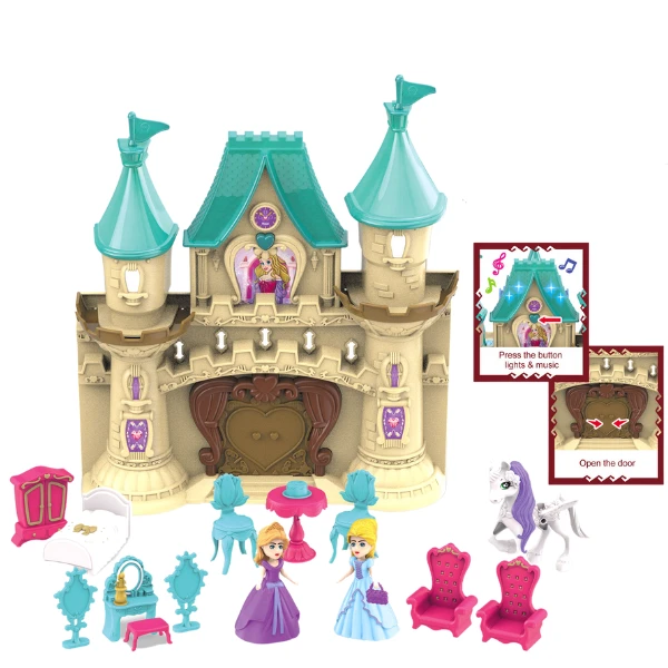 Set de joacă „castelul micilor prințese”, cu sunet și lumină 3