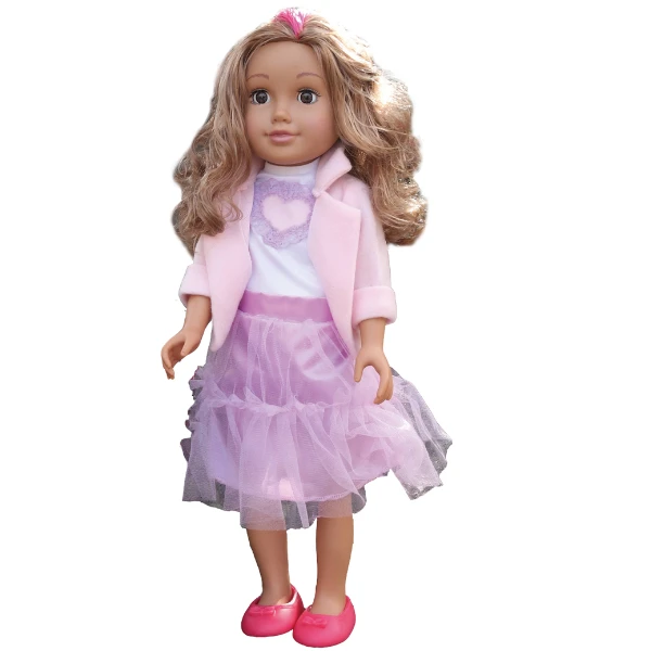 Păpușa în rochie violetă, 45 cm 2