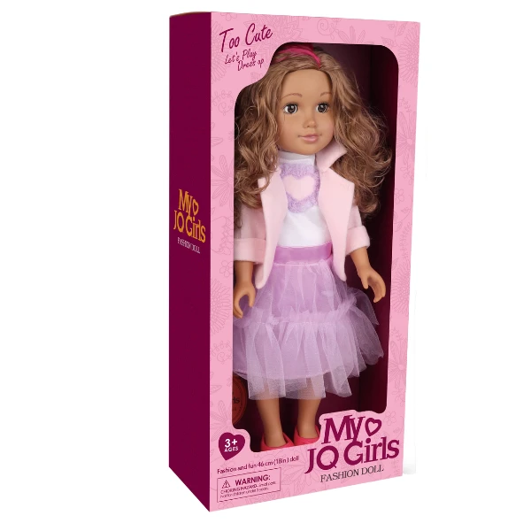 Păpușa în rochie violetă, 45 cm 4