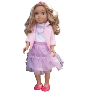 Păpușa în rochie violetă, 45 cm Thumbnail 2