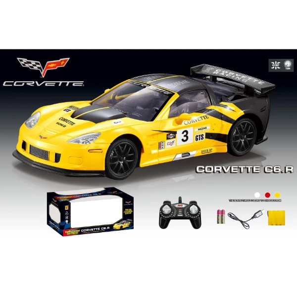 Corvette racing c6r 1:18 на пульте управления, с аккумулятором на 4.8v 2