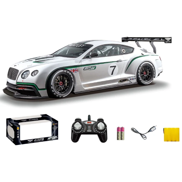 Bentley gt3 1:18 cu telecomandă și baterie de 4.8v 2