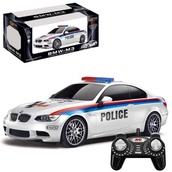 Bmw m3 1:18 полицейская машина, с аккумулятором на 4.8v 2
