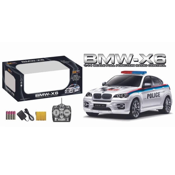 Bmw x6 1:14 полицейская машина на пульте управления, с аккумулятором на 6v 2