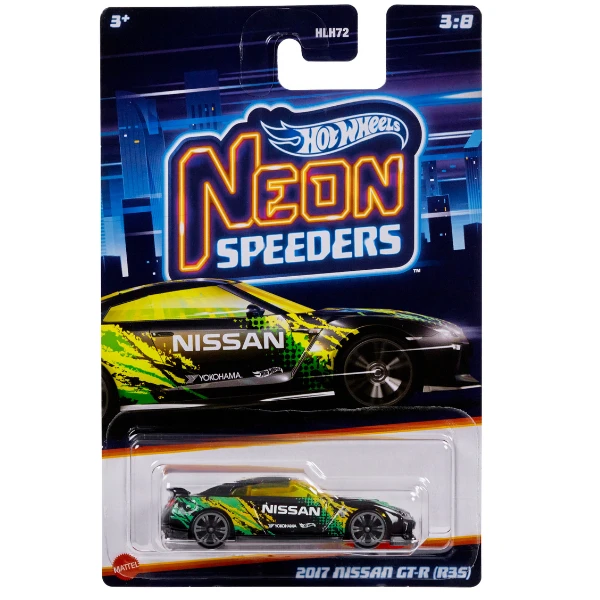 Hot wheels mașini neon de curse, în asortiment 8