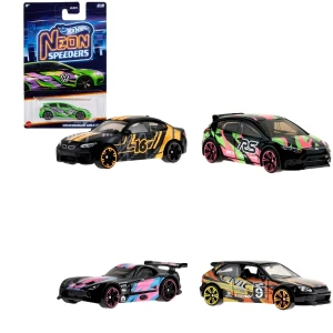 Hot wheels гоночные неоновые машинки в ассортименте