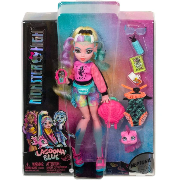 Игровой набор monster high "лагуна блю и нептуна", с аксессуарами 7