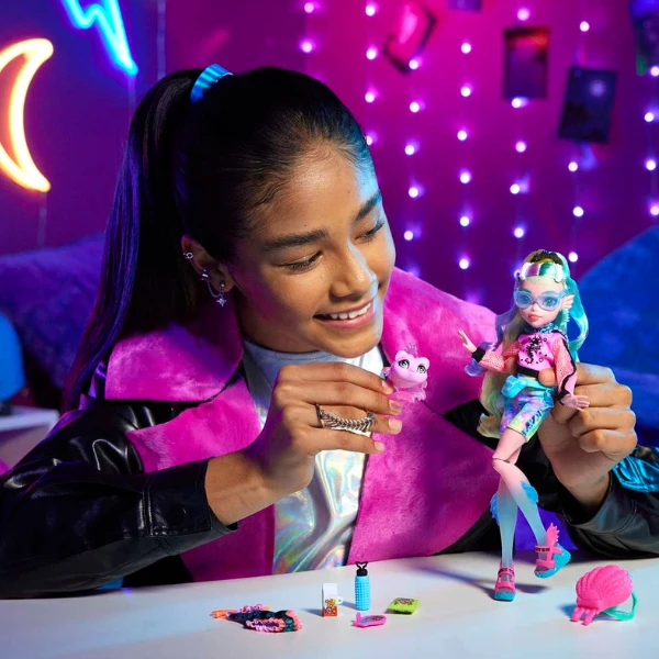 Игровой набор monster high "лагуна блю и нептуна", с аксессуарами 6