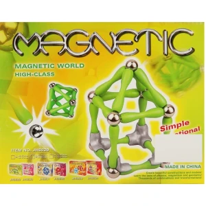 Set magnetic de construcție"cubul magic", 72 piese Thumbnail 2