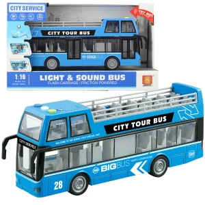 1:16 Autobuz inerțial cu etaj deschis (lumină/sunet)
