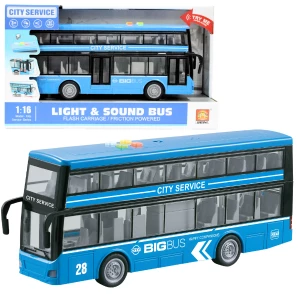 1:16 Autobuz inerțial cu etaj (lumină/sunet)
