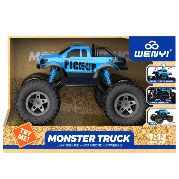 1:12 monster truck cu inerție (lumină/sunet) 4