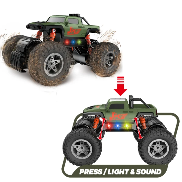 1:12 monster truck cu inerție (lumină/sunet) 2